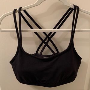 Athleta Black Sports Bra Size Medium